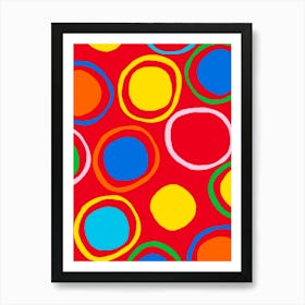 Colorful Circles 2 Art Print