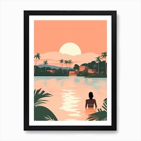 Martinique Travel Illustration Art Print