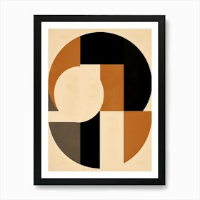 Whispers Of Ivory Geometry, Bauhaus Art Print