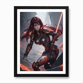 Shinobi Girl Art Print