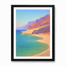 Balos Beach Crete Greece Monet Style Art Print