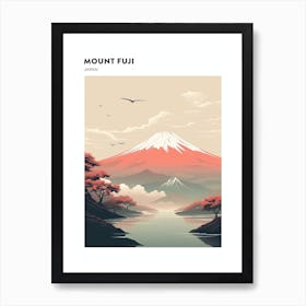 Mount Fuji Japan 3 Hiking Trail Landscape Poster Art Print