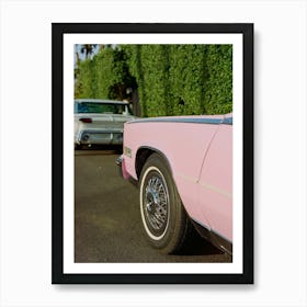 Pink Cadillac V on Film Art Print