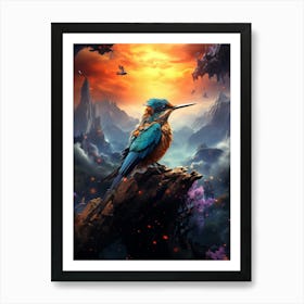 King Bird Art Print