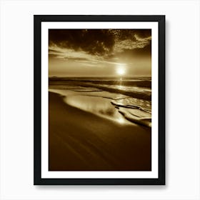 Sunset On The Beach 952 Art Print