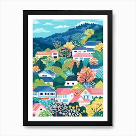 Aomori Japan 1 Colourful Illustration Art Print