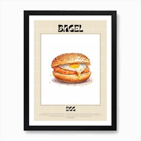 Egg Bagel 4 Art Print
