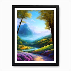 Landscape Painting 10 Art Print