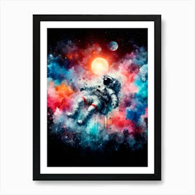 Space Painting Art Print