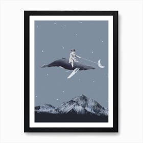 Aim For The Moon Art Print