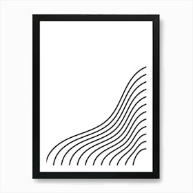 Wave Vector Illustration Art Print