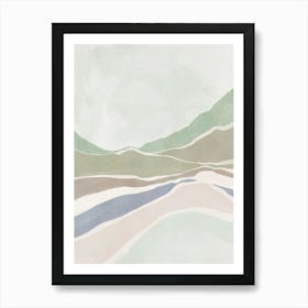 Soft tone landscape Art Print