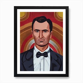 Dean Jagger Illustration Movies Art Print