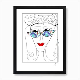 Queenly Art - Queen of East Meets West Q5  by Jessica Stockwell Art Print