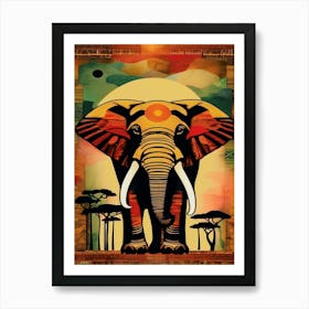 African Elephant 2 Art Print