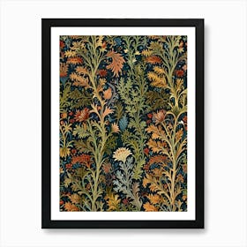 William Morris Floral Pattern 5 Art Print