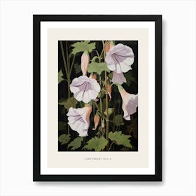 Flower Illustration Canterbury Bells 1 Poster Art Print