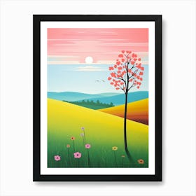 Meadow Abstract Minimalist 5 Art Print