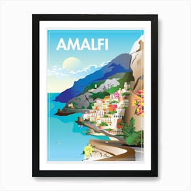 Amalfi Coast Italy 1 Affiche