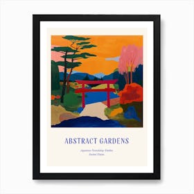 Colourful Gardens Japanese Friendship Garden Usa 3 Blue Poster Art Print