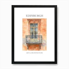 Edinburgh Travel And Architecture Poster 4 Art Print