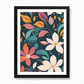 Floral Pattern 31 Art Print