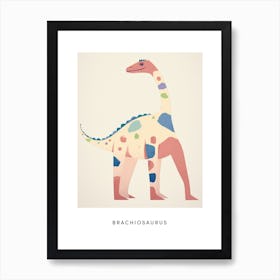 Nursery Dinosaur Art Brachiosaurus 1 Poster Art Print