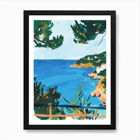 Travel Poster Happy Places Mallorca 2 Art Print