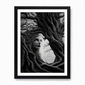 Beautiful Tree Lady Art Print