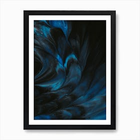 Blue Swirl Art Print