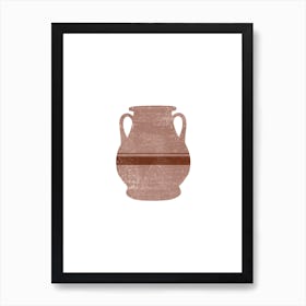 Minimal Greek Vase Pelike Art Print