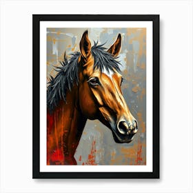 Horse Head Painting 1 Art Print