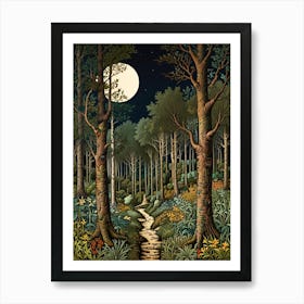 William MorrisPath Through The Woods Art Print