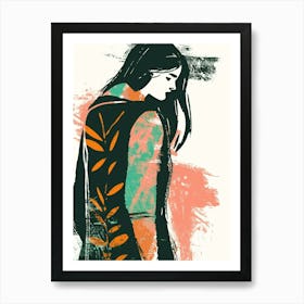 Woman'S Back Art Print