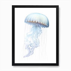 Sea Nettle Jellyfish Watercolour 3 Art Print