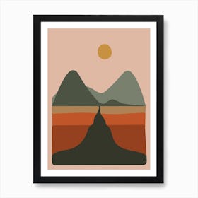 Road in the mountains Art Print