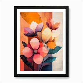 Abstract Flowers 21 Art Print