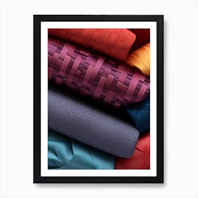 Colorful Fabrics Art Print