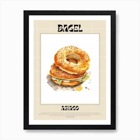 Asiago Bagel 5 Art Print