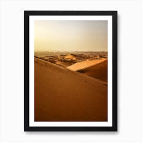 Mesmerizing Dunes Of The Desert Oil Painting Landscape Art Print