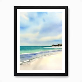Clearwater Beach, Florida Watercolour Art Print