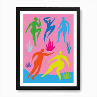Beach Party Abstract Art Print