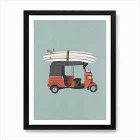 Surf Tuk Tuk Art Print