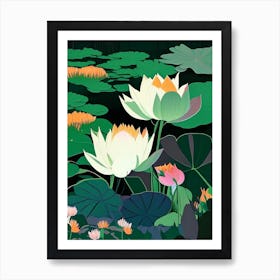 Lotus Flowers In Park Fauvism Matisse 8 Art Print