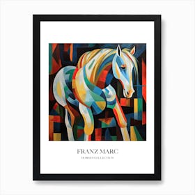 Franz Marc Inspired Horses Collection Painting 04 Art Print