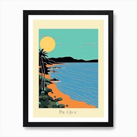 Poster Of Minimal Design Style Of Phu Quoc, Vietnam 2 Art Print