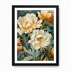 Wallpaper Floral Pattern 2 Art Print