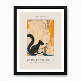 Squirrel 3 Matisse Inspired Exposition Animals Poster Art Print