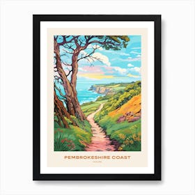 Pembrokeshire Coast Wales 1 Hike Poster Art Print