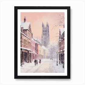 Dreamy Winter Painting Canterbury United Kingdom 3 Art Print